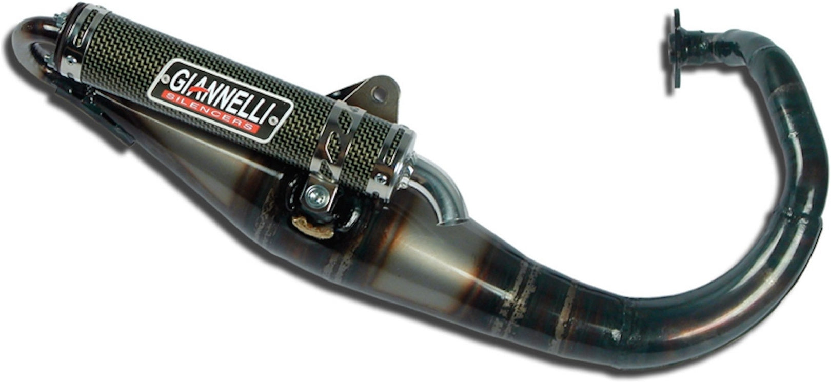 Complete Non-Catalytic Exhaust System With Sound Certification Reverse - Giannelli Compatible With Gilera Runner Kat (2002-2005)
