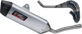 Complete Non-Catalytic Exhaust System With Sound Certification Sonic Aluminium - Giannelli Compatible With Vent Moto Derapage 50 (2021)