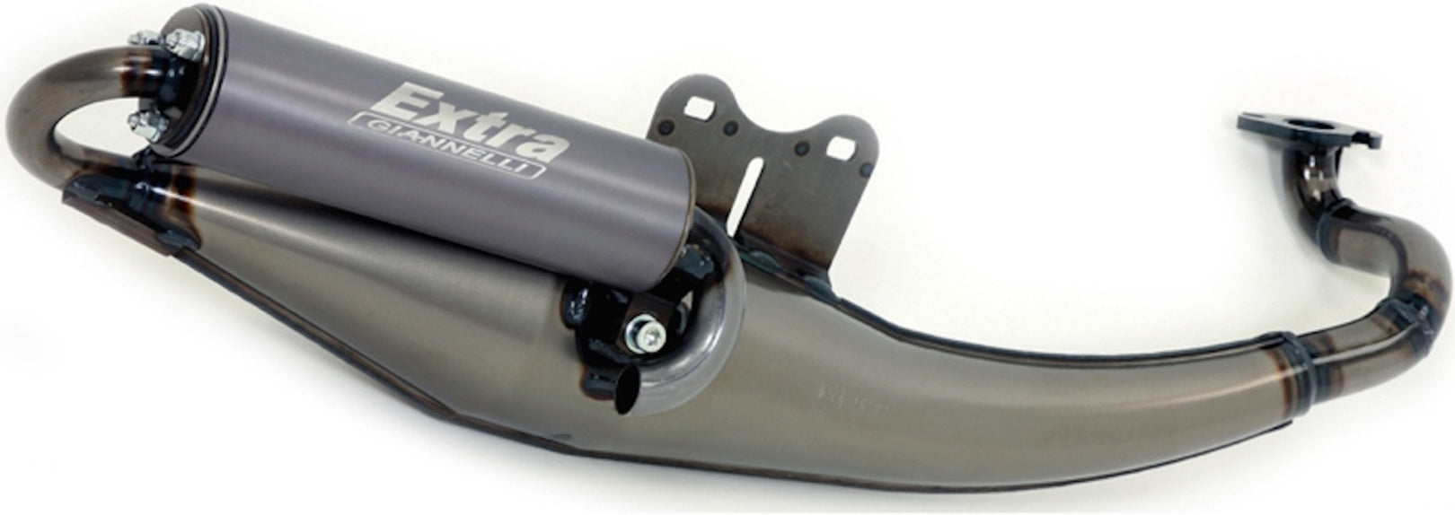 Complete Exhaust System Without Catalytic Converter And Without Sound Certification Extra V2 - Giannelli Compatible With Mbk Stunt 50 (2001-2006)