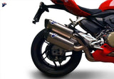 Doppio Terminale Di Scarico Con Omologazione Suono Force Titanio Coppa Carbonio - Termignoni Compatibile Con Ducati Panigale 959 (2016-2019)