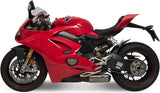 Doppio Terminale Di Scarico Senza Omologazione Suono Titanio Coppa Alluminio - Termignoni Compatibile Con Ducati Panigale V4 R (2018-2021)