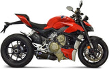 Doppio Terminale Di Scarico Senza Omologazione Suono Titanio Nero Coppa Alluminio - Termignoni Compatibile Con Ducati Streetfighter V4 (2020-2021)