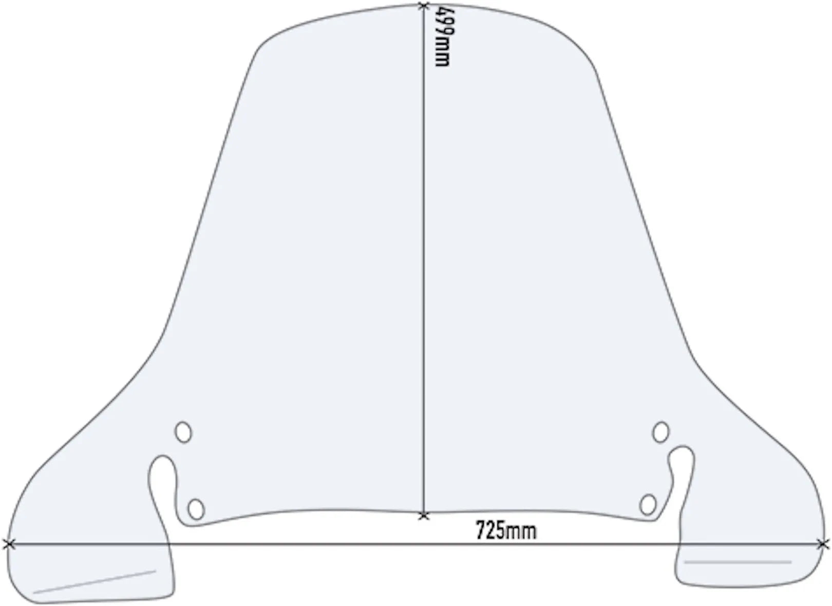 Parabrezza Trasparente D199St - Givi Compatibile Con Peugeot Sv 250 (2002)