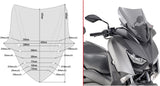 Parabrezza Basso Sportivo Fumé - Givi Compatibile Con Yamaha X-Max 400 (2018-2021)