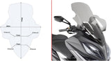 Transparent Wind-Screen - Givi Compatible With Kymco Xciting 400 I (2013-2017)