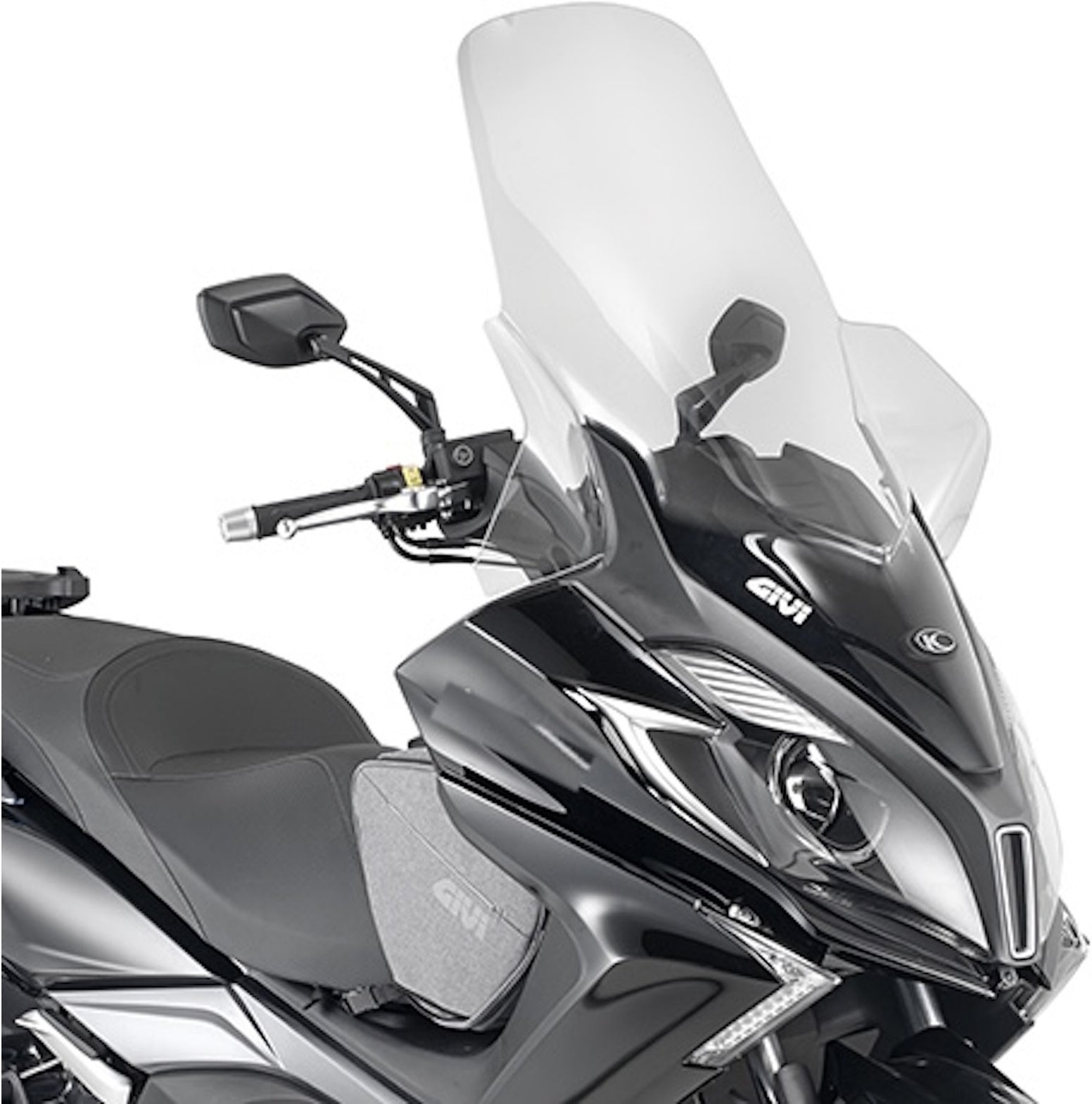 Transparent Wind-Screen - Givi Compatible With Kymco Downtown 125 I Tcs Abs (2015-2024)