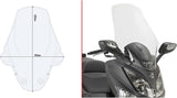 Transparent Wind-Screen - Givi Compatible With Sym Joymax 300 I (2012-2019)