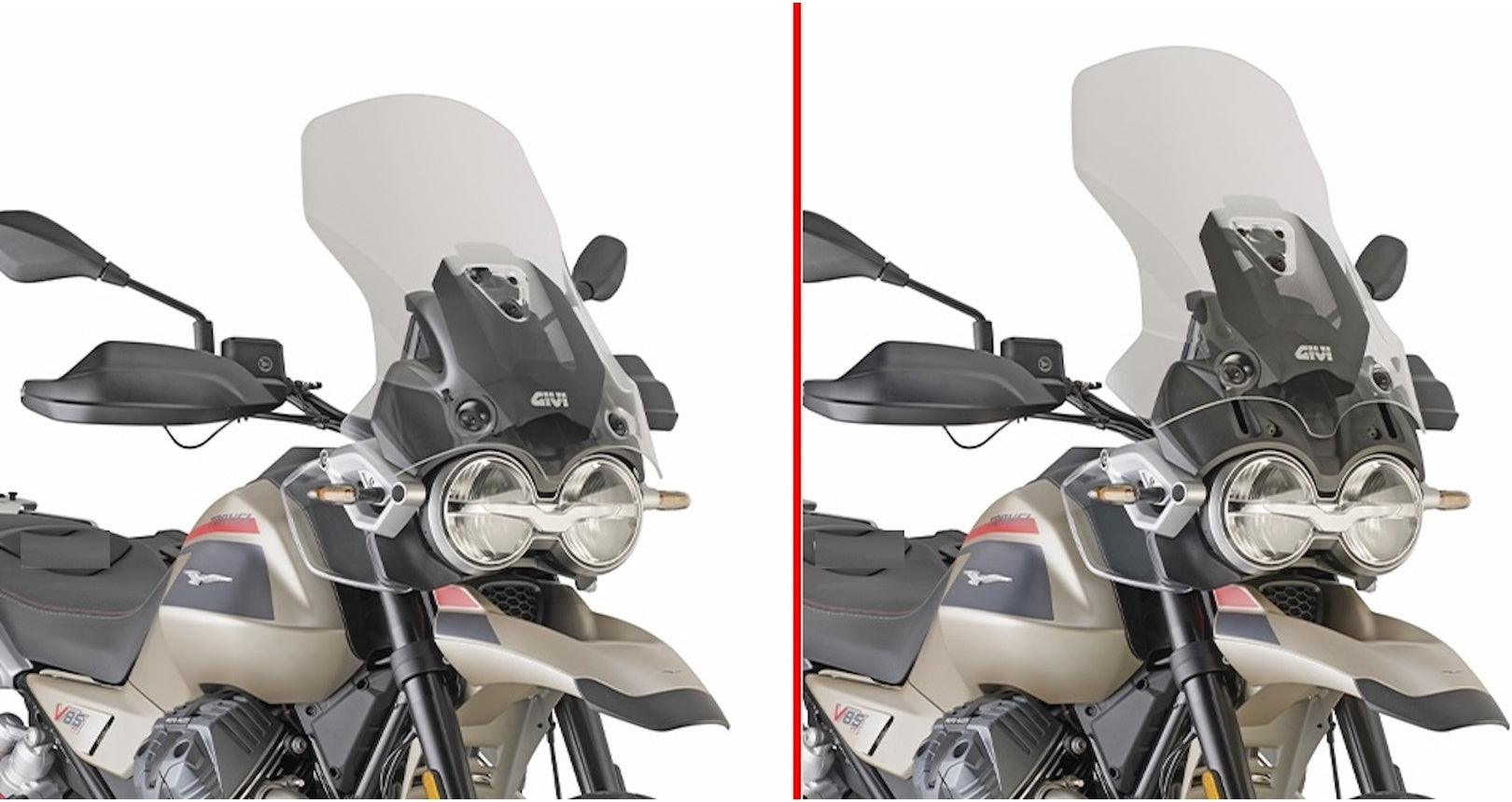 Cupolino Trasparente - Givi Compatibile Con Moto Guzzi V85 Tt (2024)