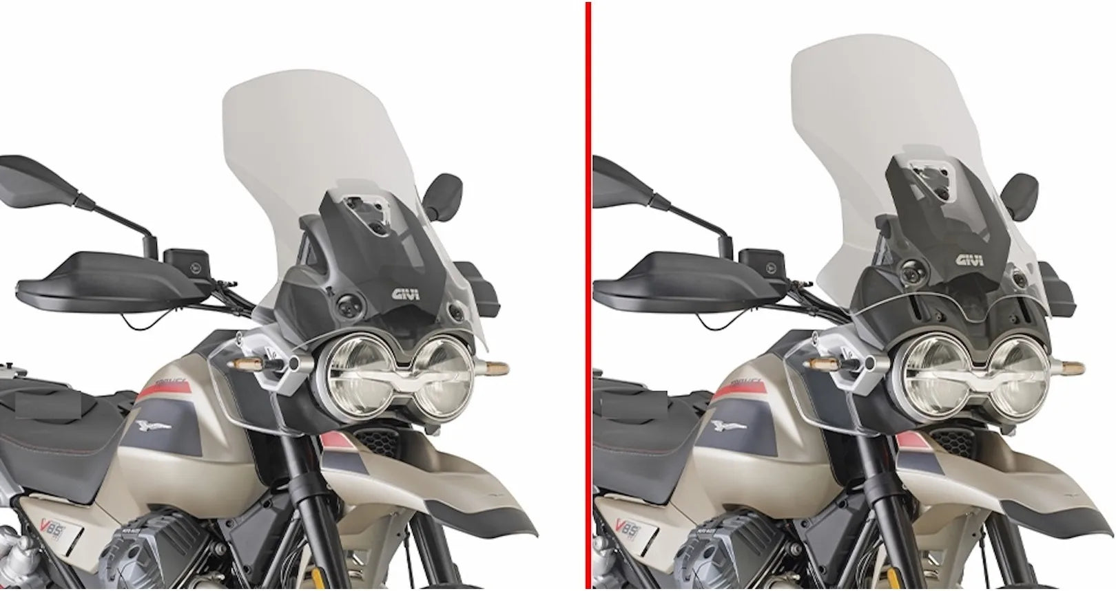 Cupolino Trasparente - Givi Compatibile Con Moto Guzzi V85 Tt (2024)