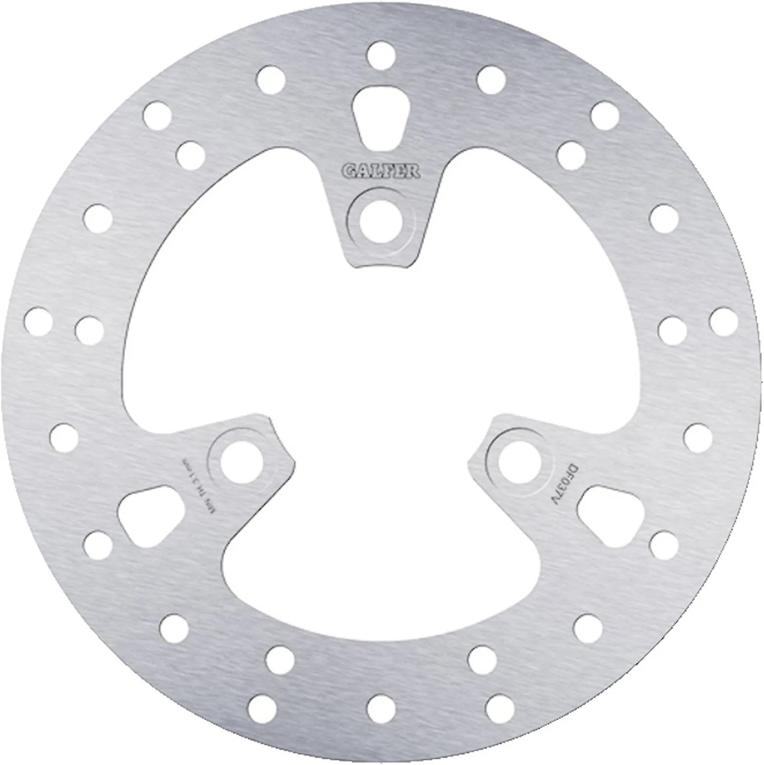 Front Fixed Round Brake Disc - Galfer Compatible With Pgo Pms 110 (1999)