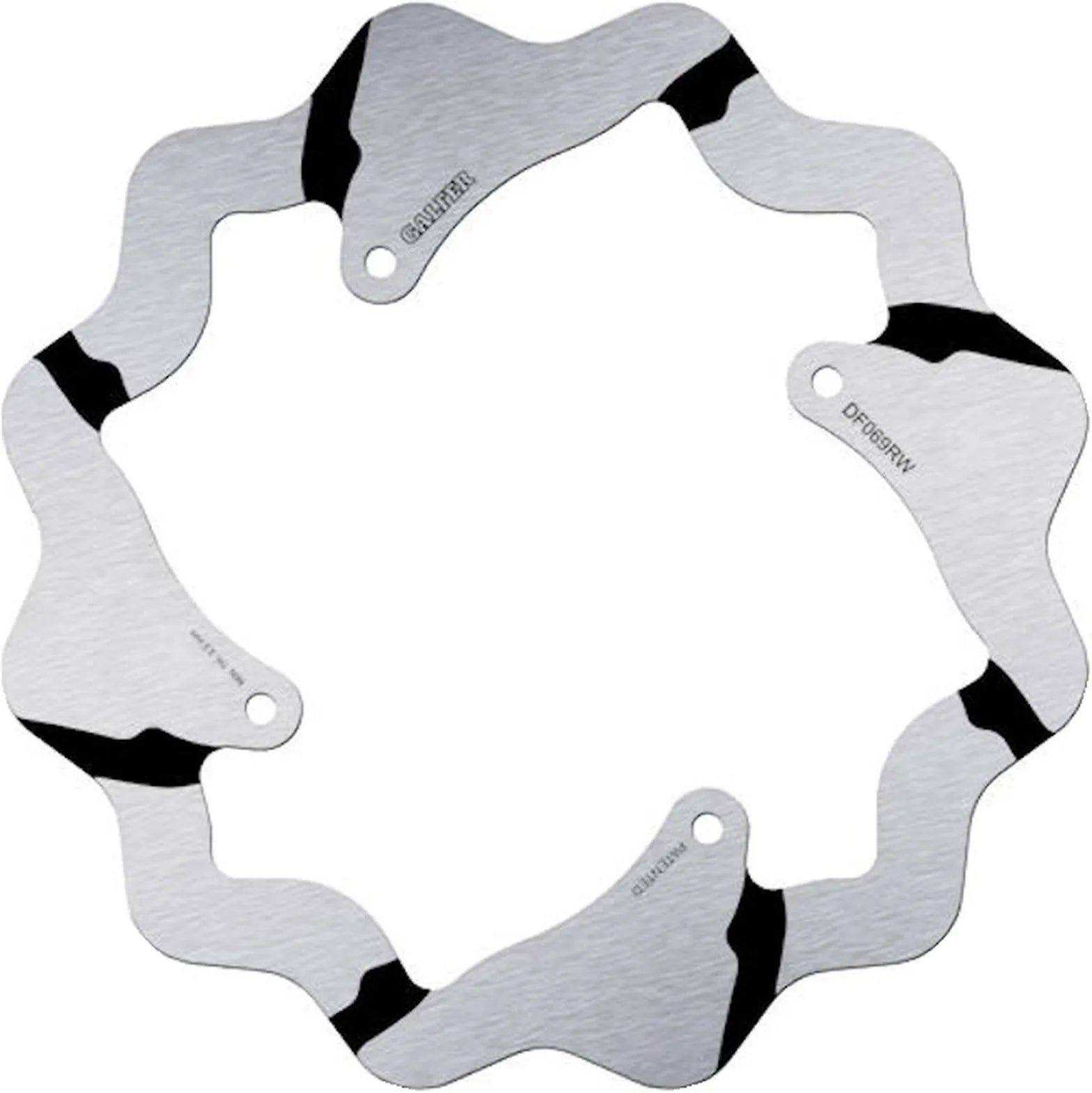 Disco Freno Posteriore Fisso Grooved Onda - Galfer Compatibile Con Hm Cr 250 Motard (2003)