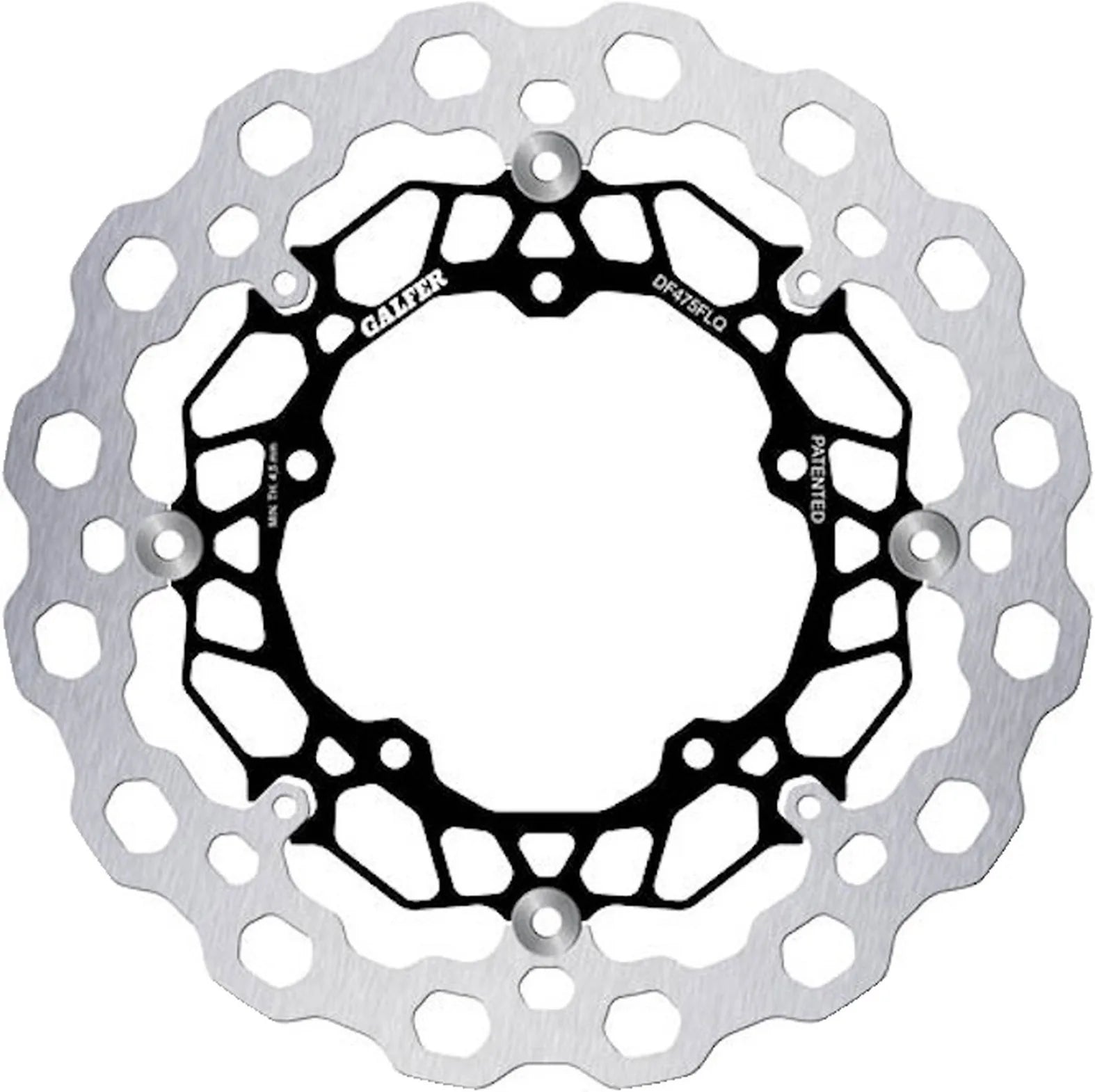 Front Floating Cubic Brake Disc - Galfer Compatible With Yamaha Yzf-R6 600 (2017-2020)