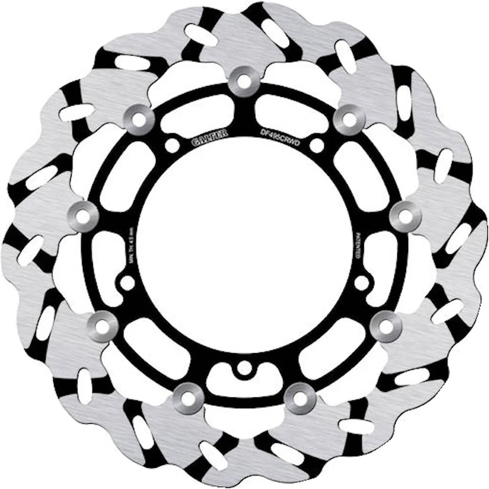 Front Floating Grooved Wave Brake Disc - Galfer Compatible With Yamaha Mt-09 Sp (2024)