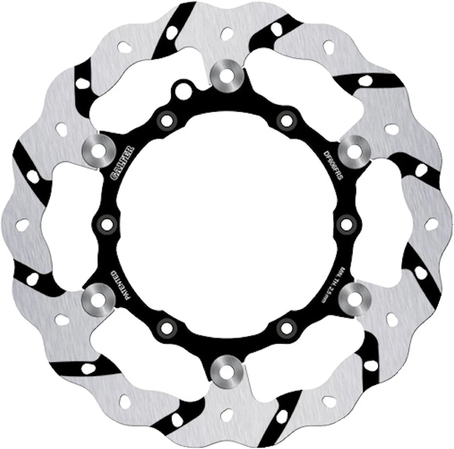 Front Floating Oversized Grooved Wave Brake Disc - Galfer Compatible With Stark Varg Ex (2025)