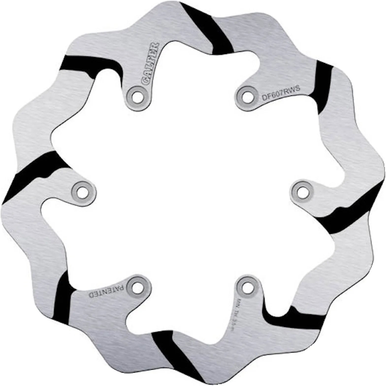 Rear Fixed Oversized Grooved Wave Brake Disc - Galfer Compatible With Ktm 250 Mx (2003)
