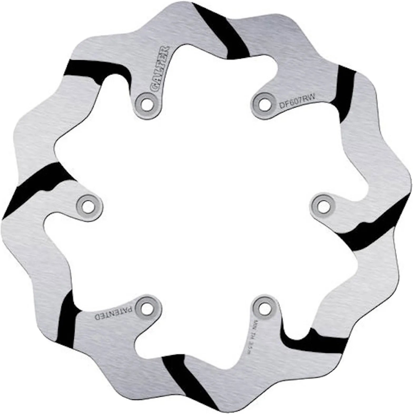 Rear Fixed Grooved Wave Brake Disc - Galfer Compatible With Ktm 250 Exc - 4T (2003)