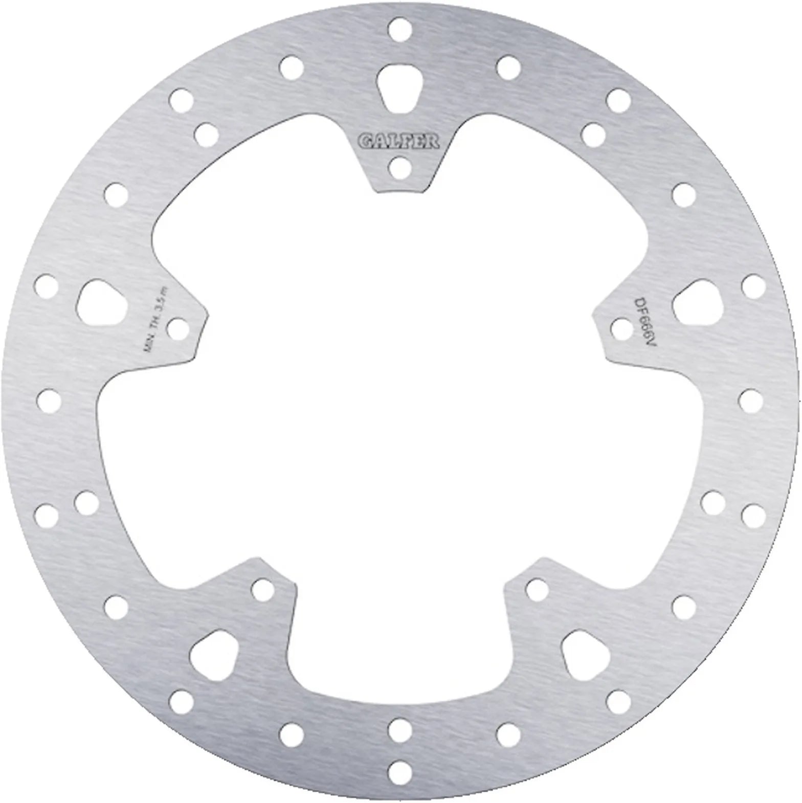 Rear Right Fixed Round Brake Disc - Galfer Compatible With Piaggio X9 125 Evolution (2006)