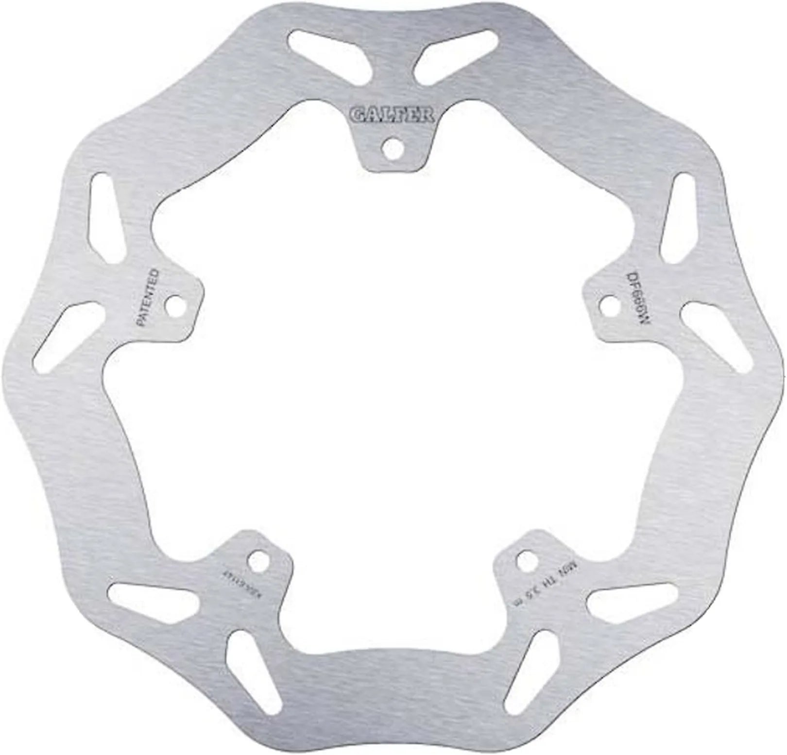 Rear Right Fixed Wave Brake Disc - Galfer Compatible With Piaggio X9 125 Evolution (2004-2005)