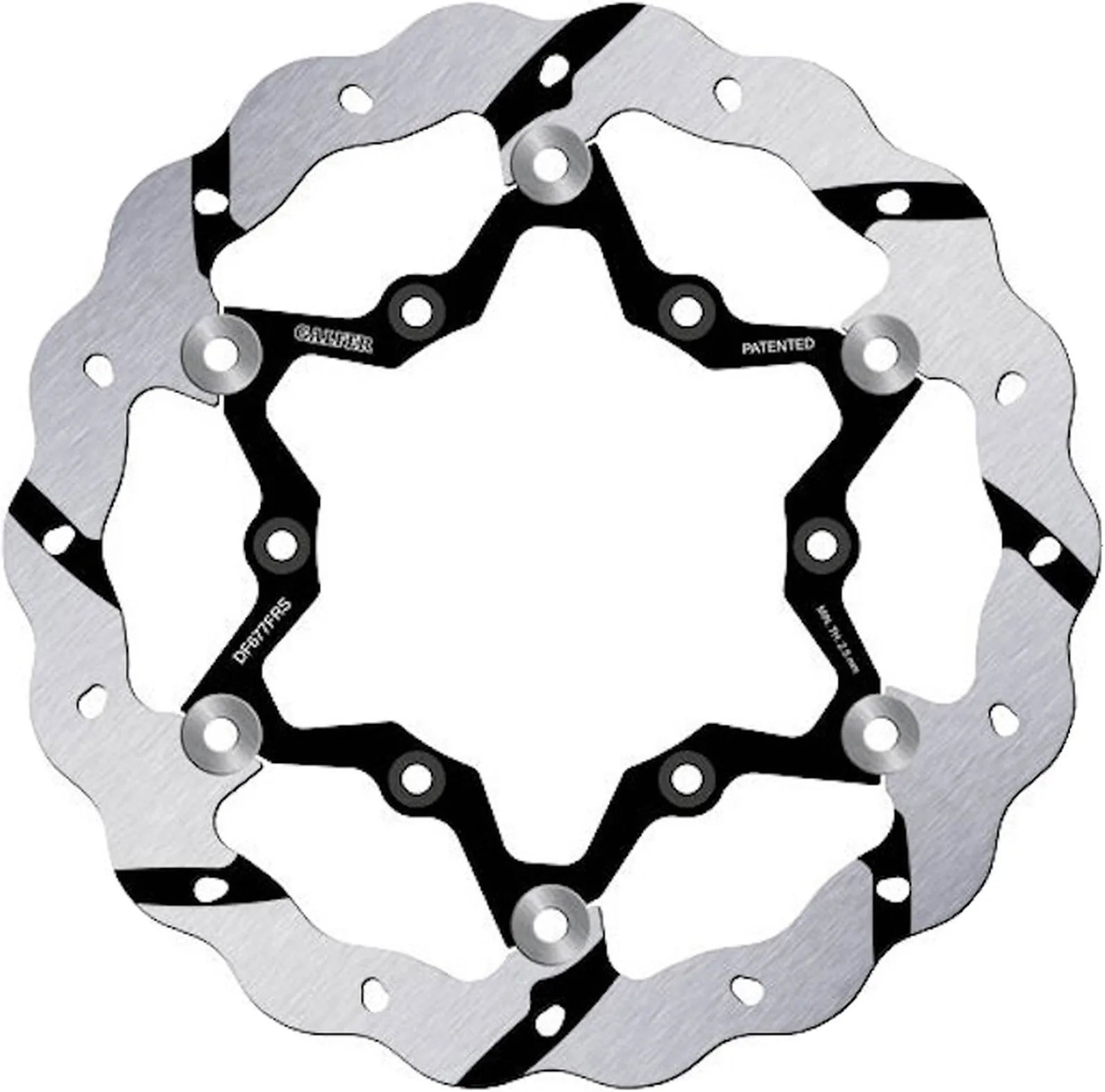 Disco Freno Anteriore Flottante Maggiorato Grooved Onda - Galfer Compatibile Con Gasgas Mc 250 (1999)