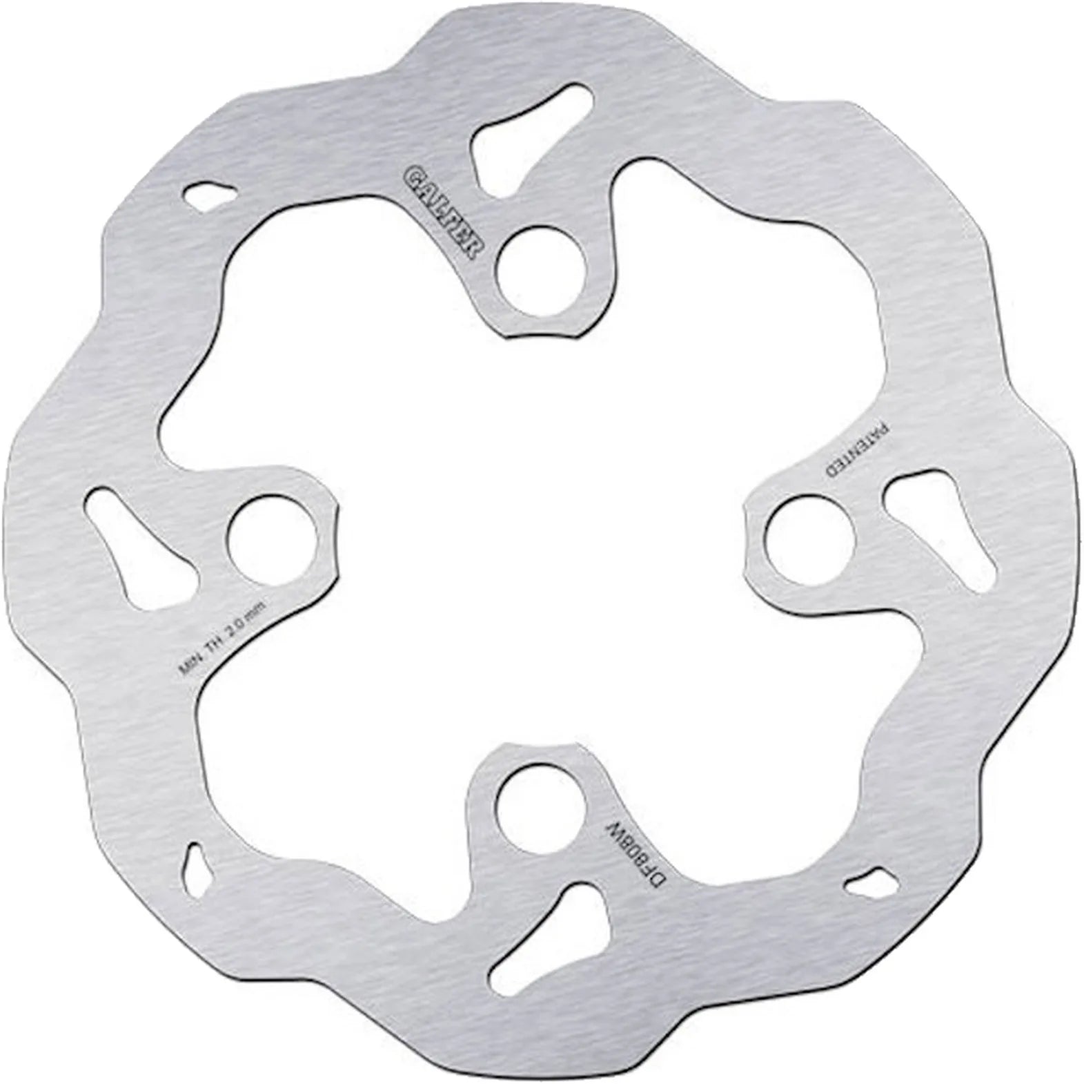 Front Fixed Wave Brake Disc - Galfer Compatible With Ossa Explorer 280 I (2012)
