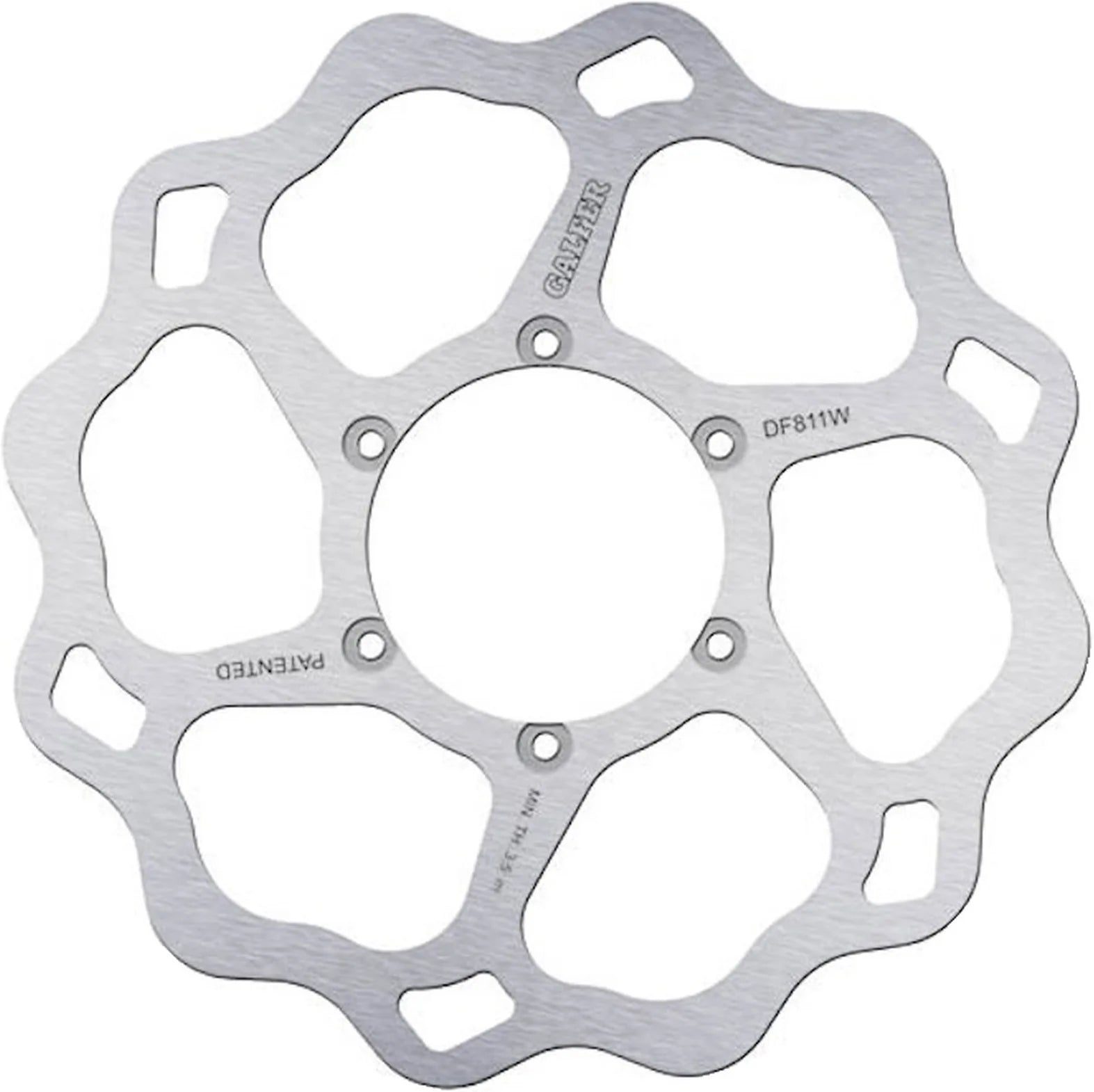 Front Fixed Wave Brake Disc - Galfer Compatible With Motorhispania Ryz Pro Sm 50 (2009)