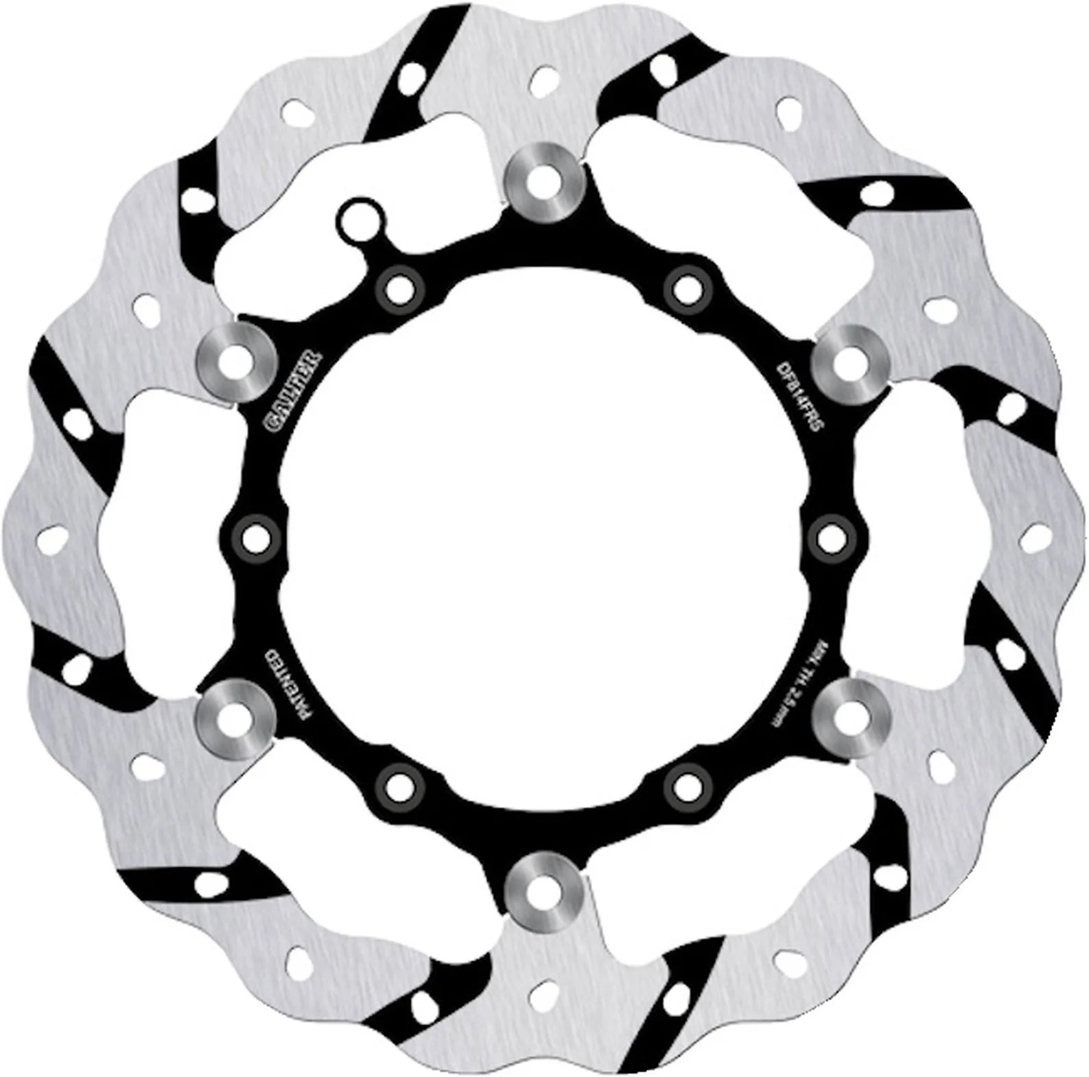 Disco Freno Anteriore Flottante Maggiorato Grooved Onda - Galfer Compatibile Con Beta 400 Rr 4T Enduro (2013)