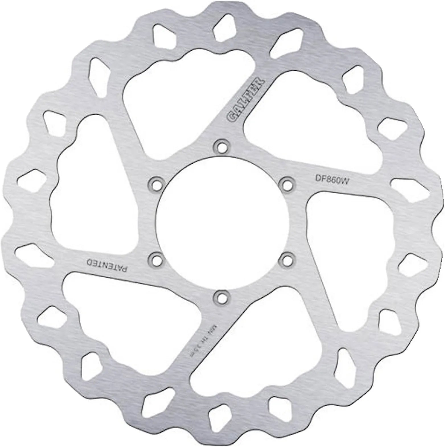 Front Fixed Wave Brake Disc - Galfer Compatible With Motorhispania Mh 7 Naked 125 (2007)