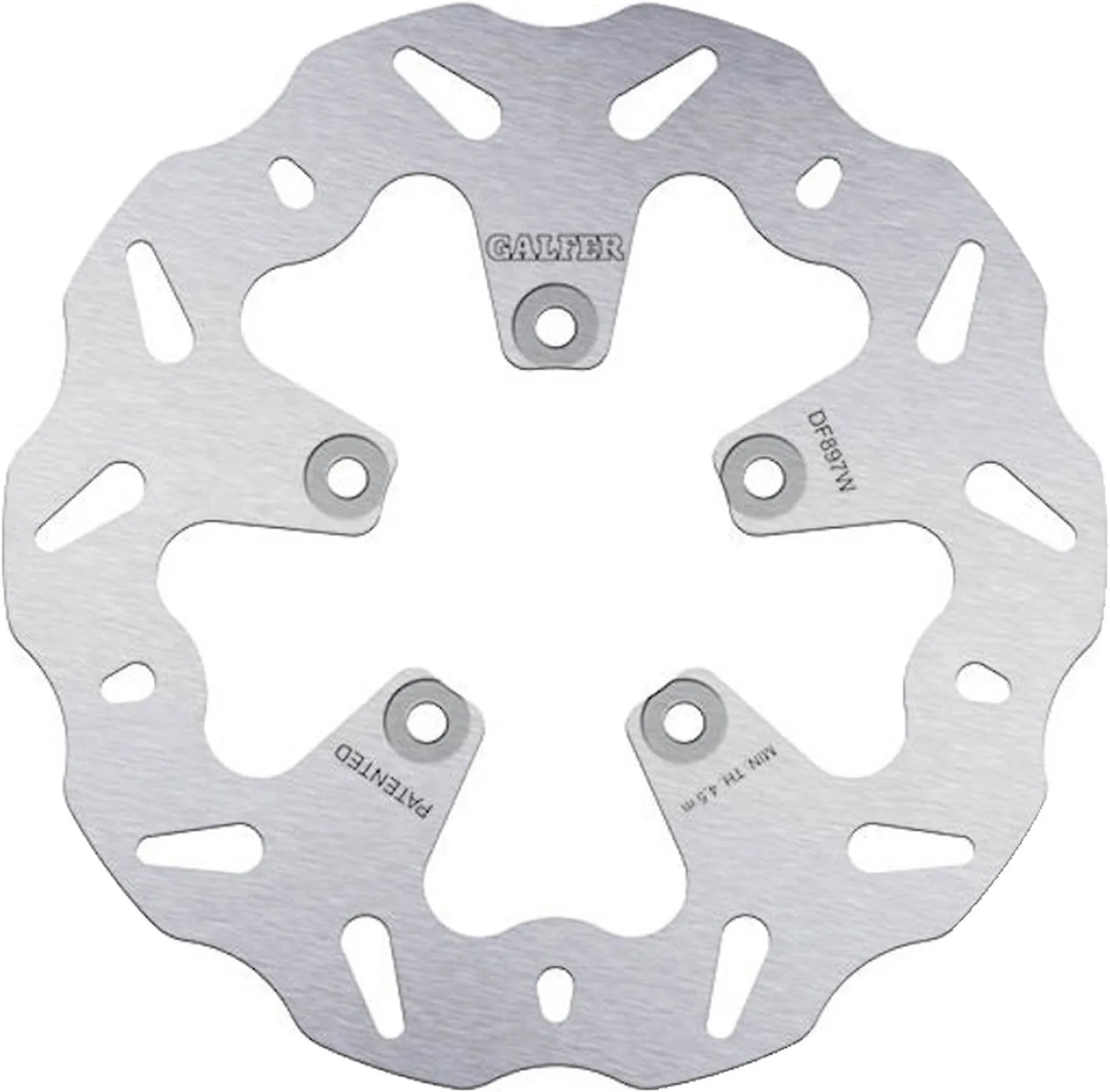 Rear Fixed Wave Brake Disc - Galfer Compatible With Motus Mst R 1650 (2015)