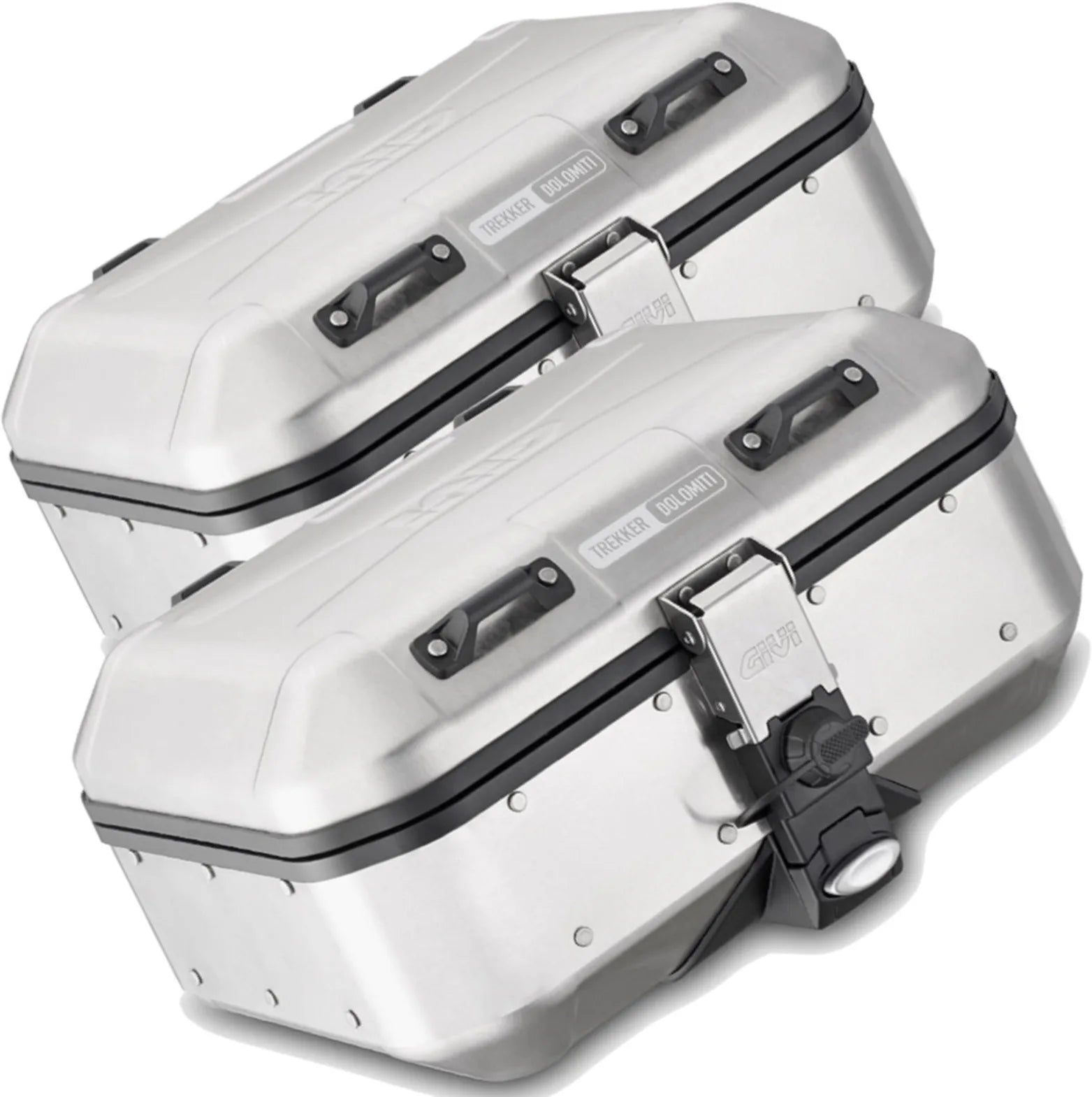 Valigie Laterali Monokey Trekker Dolomiti Alluminio 60 Lt Trekker Dolomiti Alluminio - Givi Compatibile Con Royal Enfield Super Meteor 650 (2023-2024)