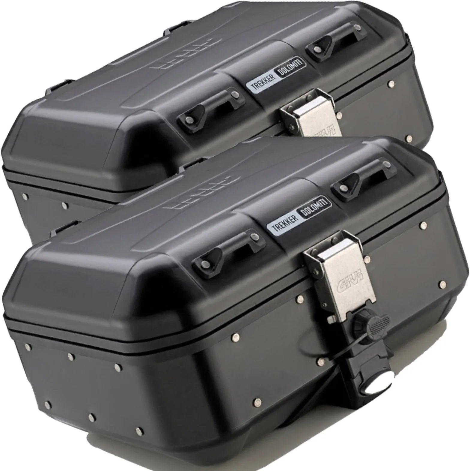 Valigie Laterali Monokey Trekker Dolomiti Alluminio Nero 60 Lt Trekker Dolomiti Alluminio - Givi Compatibile Con Royal Enfield Guerrilla 450 (2024)