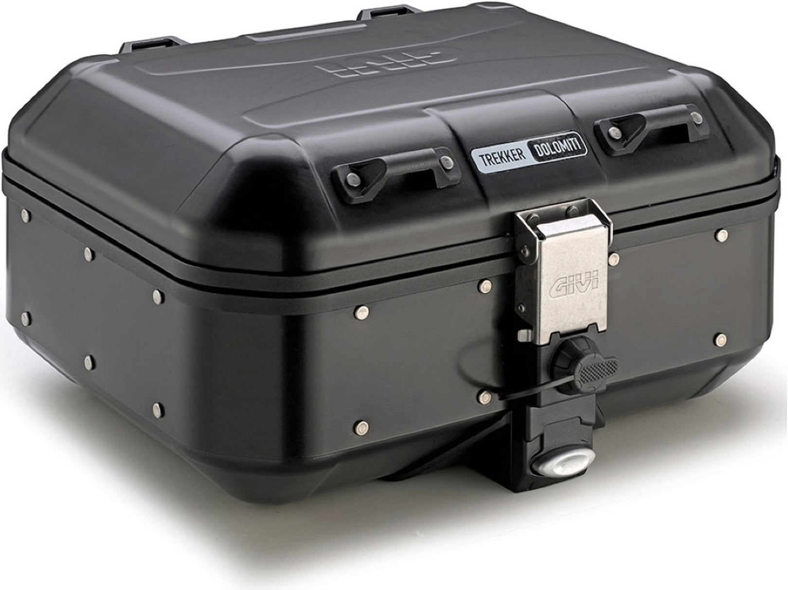 Monokey Trekker Dolomiti Black Aluminium Top Case - 30 Lt Trekker Dolomiti Aluminium - Givi Compatible With Wottan Storm S 300 (2022-2024)