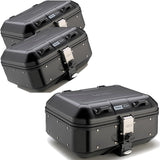 Bauletto + Valigie Laterali Trekker Dolomiti Alluminio Nero 90 Lt Trekker Dolomiti Alluminio - Givi Compatibile Con Benelli Trk 702 X (2023-2024)