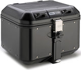 Monokey Trekker Dolomiti Black Aluminium Top Case - 46 Lt Trekker Dolomiti Aluminium - Givi Compatible With Triumph Street Triple 765 (2017-2019)