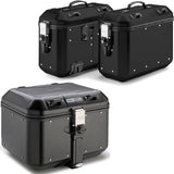 Bauletto + Valigie Laterali Trekker Dolomiti Alluminio Nero 118 Lt Trekker Dolomiti Alluminio - Givi Compatibile Con Honda Crf 1000 L Africa Twin Adventure Sports (2018-2019)