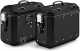 Monokey Trekker Dolomiti Black Aluminium Side Cases - 72 Lt Trekker Dolomiti Aluminium - Givi Compatible With Voge Valico 625 Dsx (2025)