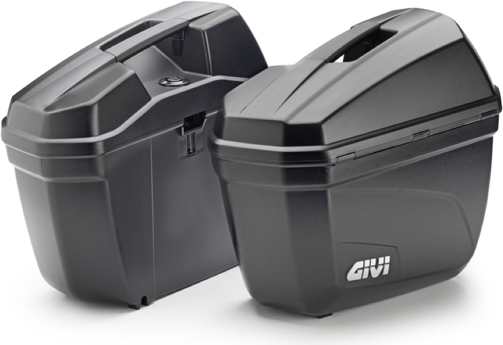 Monokey Black Side Cases - 44 Lt Technopolymer - Givi Compatible With Moto Morini X-Cape 649 (2021-2024)