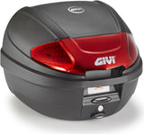 Monolock Black Top Case - 30 Lt Technopolymer - Givi Compatible With Suzuki Gsf 650 Bandit - S K7 K8 (2007-2011)