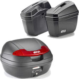 Vision Black Top Case + Side Cases - 78 Lt Vision Technopolymer - Givi Compatible With Yamaha Tracer 900 - Gt (2018-2020)
