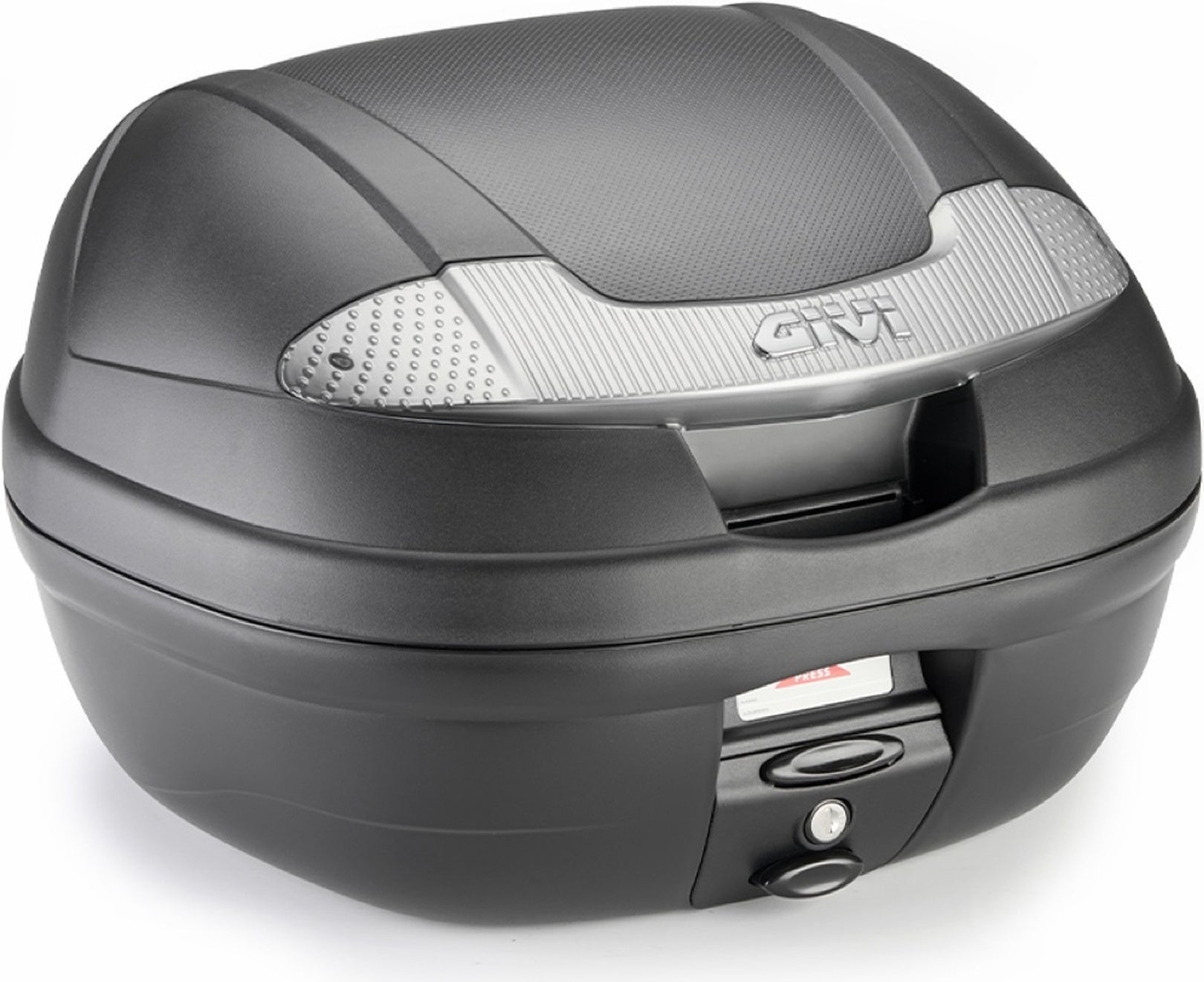 Monolock Vision Black Tech Top Case - 34 Lt Vision Technopolymer - Givi Compatible With Lambretta V Special 50 - 100 - 200 (2022-2024)