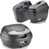Bauletto + Valigie Laterali Vision Nero Tech 78 Lt Vision Plastica - Givi Compatibile Con Benelli Trk 702 X (2023-2024)