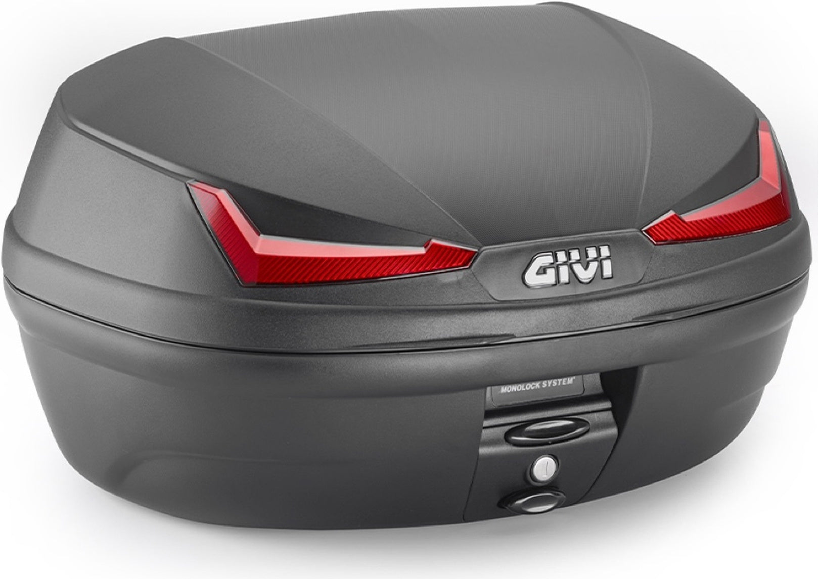 Monolock Simply Iv Black Top Case - 45 Lt Simply Iv Technopolymer - Givi Compatible With Piaggio Electric 1 E (2021-2024)