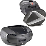 Riviera Silver Tech Top Case + Side Cases - 120 Lt Riviera Technopolymer - Givi Compatible With Kawasaki Versys 650 (2022-2024)