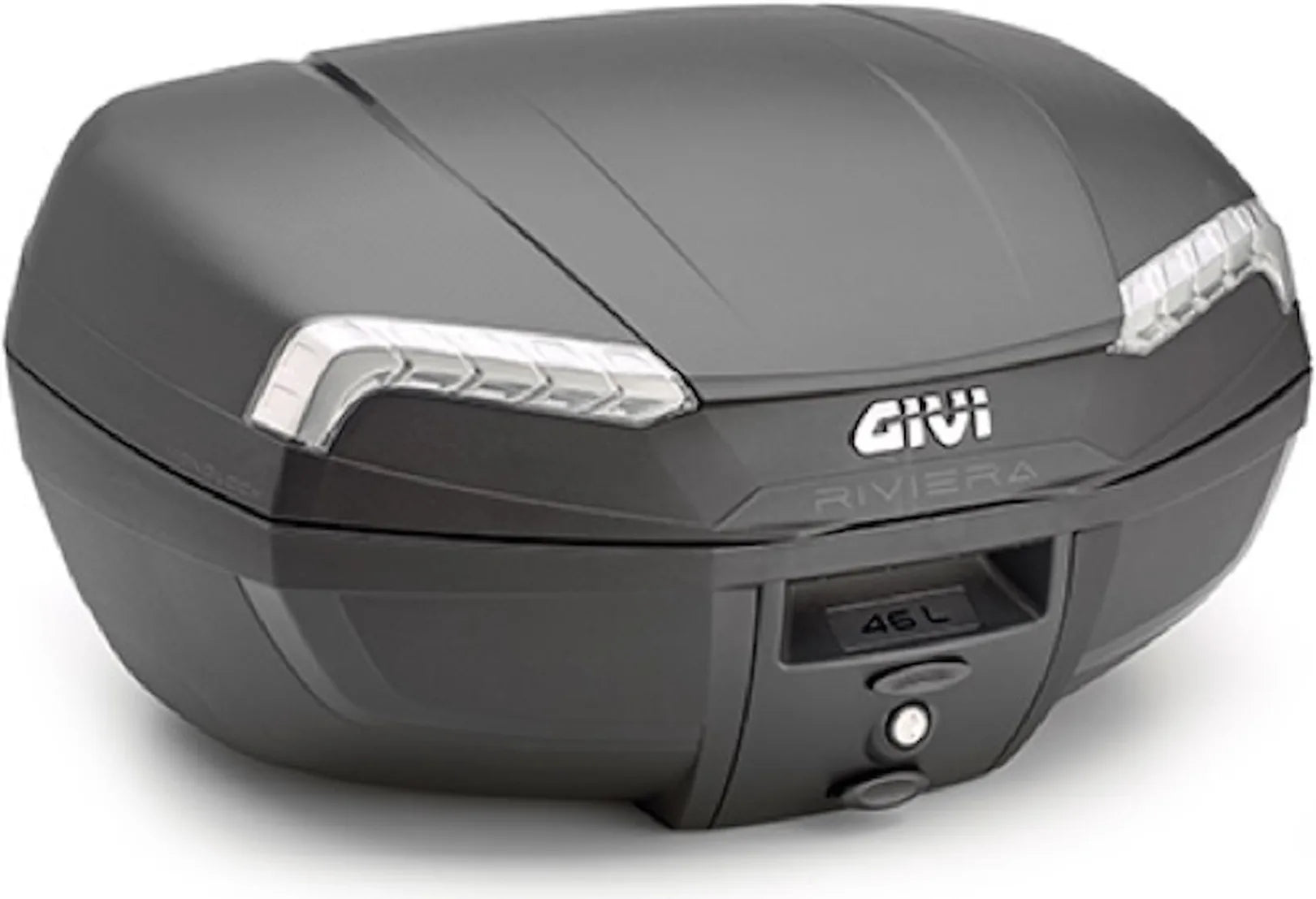 Bauletto Monolock Riviera Nero Tech 46 Lt Riviera Plastica - Givi Compatibile Con Ktm 200 Duke (2011-2016)