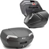 Bauletto + Valigie Laterali Riviera Carbon Look Tech 120 Lt Riviera Plastica - Givi Compatibile Con Honda Nc 750 S (2016-2020)