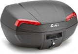Monolock Riviera Black Top Case - 46 Lt Riviera Technopolymer - Givi Compatible With Piaggio Vespa Primavera 50 - 125 - 150 (2014-2024)
