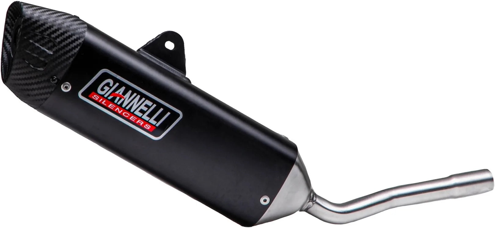 Terminale Di Scarico Con Omologazione Suono Sonic Alluminio Nero - Giannelli Compatibile Con Vent Moto Baja 50 (2021)