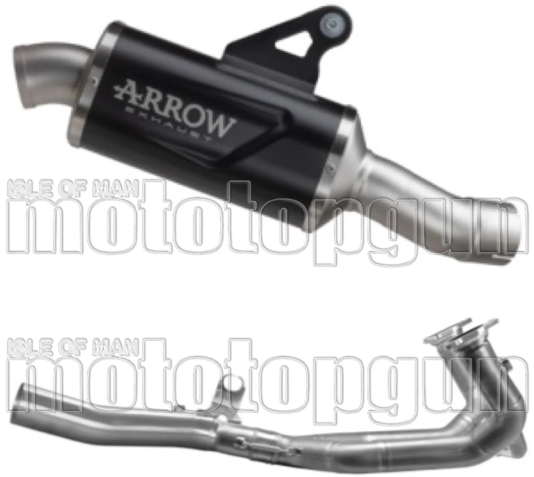 Impianto Di Scarico Completo Non Catalizzato E Con Omologazione Suono Indy-Race Alluminio Nero Fondello Inox - Arrow Special Parts Compatibile Con Bmw R 1300 Rs (2025-2026)