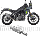 Terminale Di Scarico Con Omologazione Suono Indy-Race Evo Titanio Fondello Inox - Arrow Special Parts Compatibile Con Cfmoto 450 Mt (2025-2026)