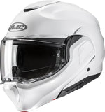 Casco Modulare Per Moto Hjc F100 Advanced Fiberglass Composite Bianco Perlato Taglia 06 Xs