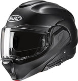 Casco Modulare Per Moto Hjc F100 Advanced Fiberglass Composite Nero Semiopaco Taglia 06 Xs